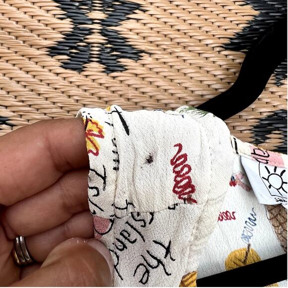 Santa Barbara Street | Vtg 90s Hawaiian Islands Novelty Print Mini Dress Size S - Picture 8 of 10